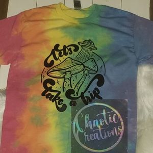 Take a Trip, rainbow, tie dye shirt